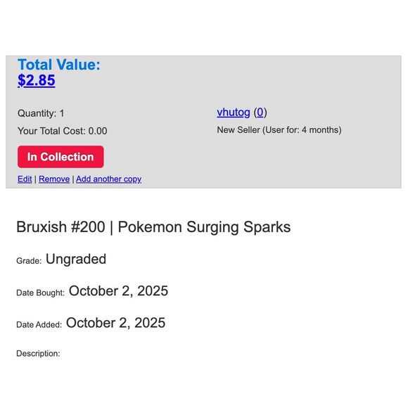 Bruxish 200/191 Sv08: Surging Sparks Holo - Picture 7 of 7